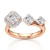 Thumbnail Image 1 of J'Lure Square-Emerald Step-Cut Lab-Grown Diamond Engagement Ring 2-1/6 ct tw 18K Rose Gold