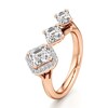 Thumbnail Image 4 of J'Lure Square-Emerald Step-Cut Lab-Grown Diamond Engagement Ring 2-1/6 ct tw 18K Rose Gold