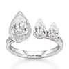 Thumbnail Image 1 of J'Lure Pear Step-Cut Lab-Grown Diamond Engagement Ring 2-1/5 ct tw 18K White Gold