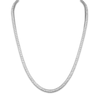 Thumbnail Image 1 of 1933 by Esquire Men's Square-Cut Natural White Topaz Necklace Sterling Silver 22"