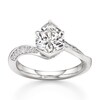 Thumbnail Image 1 of J'Lure Hexagon Brilliant-Cut Lab-Grown Diamond Bypass Engagement Ring 2-1/4 ct tw 18K White Gold