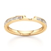 Thumbnail Image 1 of J'Lure Baguette-Cut Lab-Grown Diamond Contour Wedding Band 3/8 ct tw 18K Yellow Gold