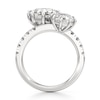 Thumbnail Image 2 of J'Lure Octagon Step-Cut Two-Stone Lab-Grown Diamond Engagement Ring 4-5/8 ct tw 18K White Gold