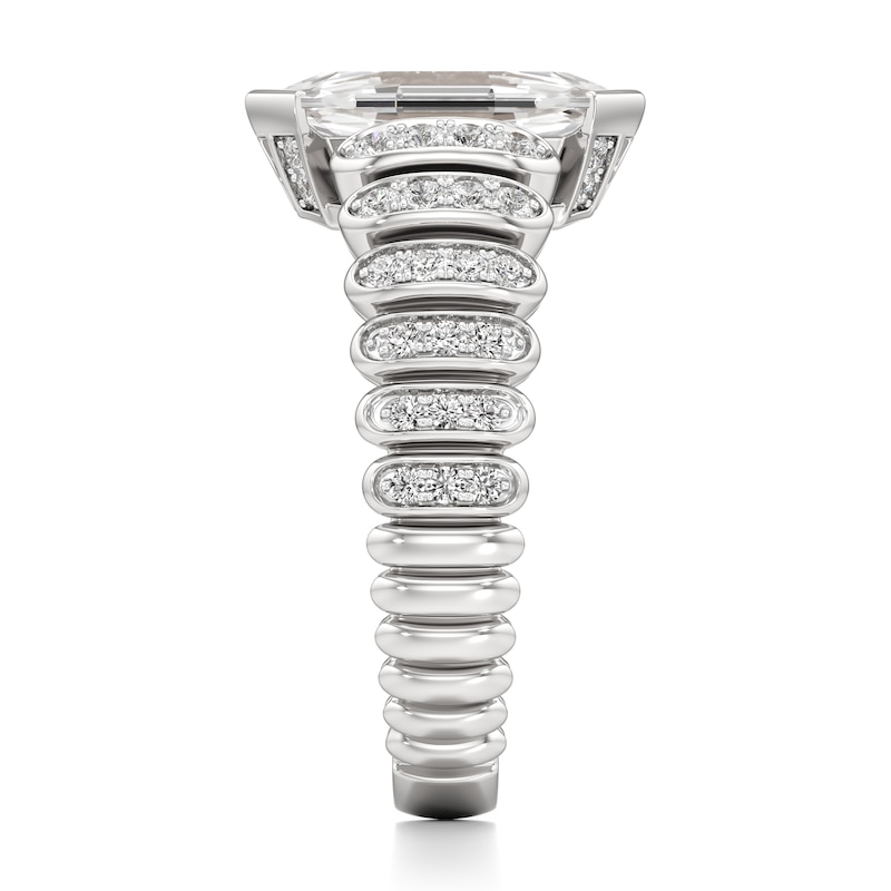 Main Image 3 of J'Lure Oval Portrait-Cut Lab-Grown Diamond Engagement Ring 2-3/8 ct tw 18K White Gold