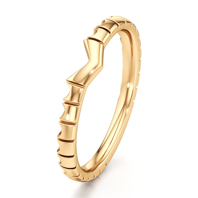 Main Image 4 of J'Lure Contour Wedding Band 18K Yellow Gold