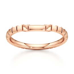 J'Lure Contour Wedding Band 18K Rose Gold