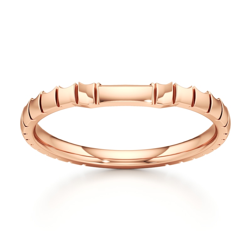 Main Image 1 of J'Lure Contour Wedding Band 18K Rose Gold