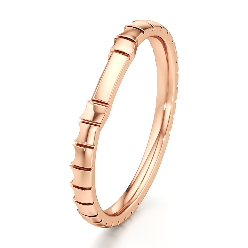 Main Image 4 of J'Lure Contour Wedding Band 18K Rose Gold