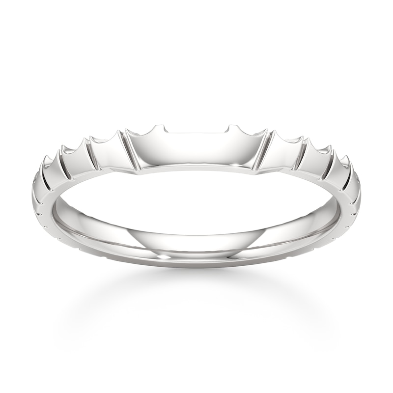 Main Image 1 of J'Lure Contour Wedding Band 18K White Gold