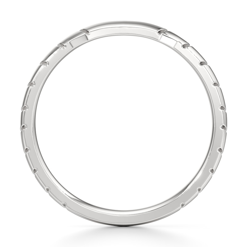 Main Image 2 of J'Lure Contour Wedding Band 18K White Gold