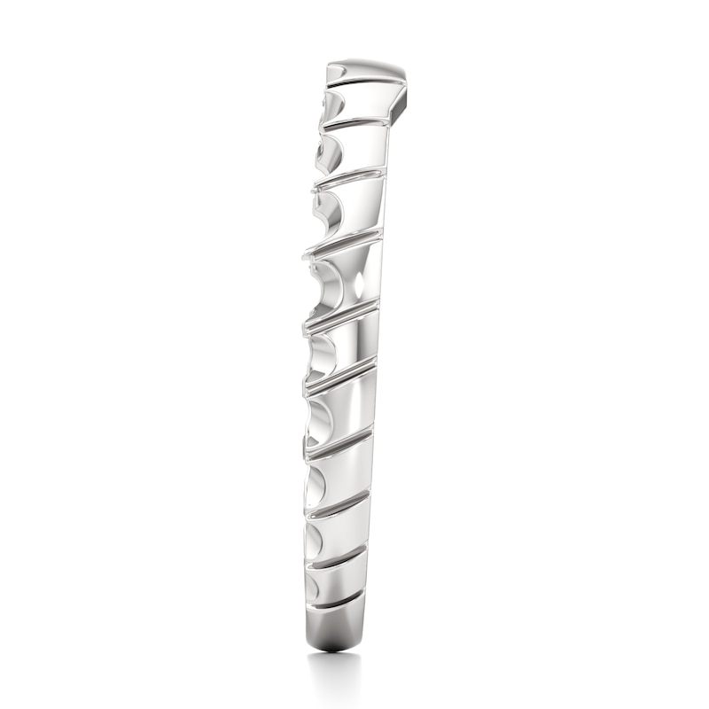 Main Image 3 of J'Lure Contour Wedding Band 18K White Gold