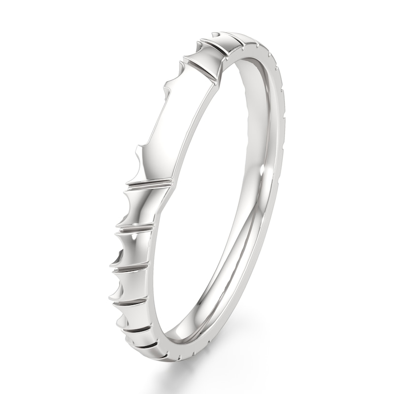 Main Image 4 of J'Lure Contour Wedding Band 18K White Gold