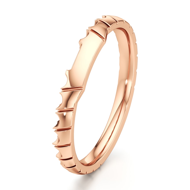 Main Image 4 of J'Lure Contour Wedding Band 18K Rose Gold
