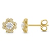 Thumbnail Image 1 of Unspoken Diamond Halo Stud Earrings 1/2 ct tw 14K Yellow Gold