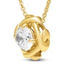 Thumbnail Image 2 of Unspoken Diamond Solitaire Necklace 2 ct tw 14K Yellow Gold 18" (I1/I)