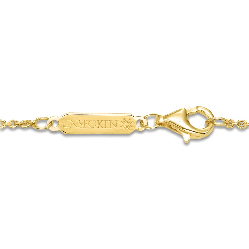 Main Image 4 of Unspoken Diamond Solitaire Necklace 2 ct tw 14K Yellow Gold 18" (I1/I)