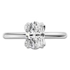 Thumbnail Image 3 of Certified Oval-Cut Diamond Solitaire Engagement Ring 1-1/2 ct tw 14K White Gold (I1/I)