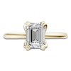 Thumbnail Image 3 of Certified Emerald-Cut Diamond Solitaire Engagement Ring 2 ct tw 14K Yellow Gold (I1/I)