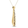 Thumbnail Image 3 of Italia D'Oro Colori Costa White Enamel Teardrop Necklace 14K Yellow Gold 18"