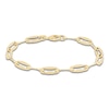 Thumbnail Image 1 of Italia D'Oro Stampato Paperclip Chain Bracelet 6mm Hollow 14K Yellow Gold 7.25"
