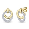 Thumbnail Image 1 of Shy Creation Diamond Pavé Interlocking Circles Earrings 3/8 ct tw 14K Two-Tone Gold SC55027383