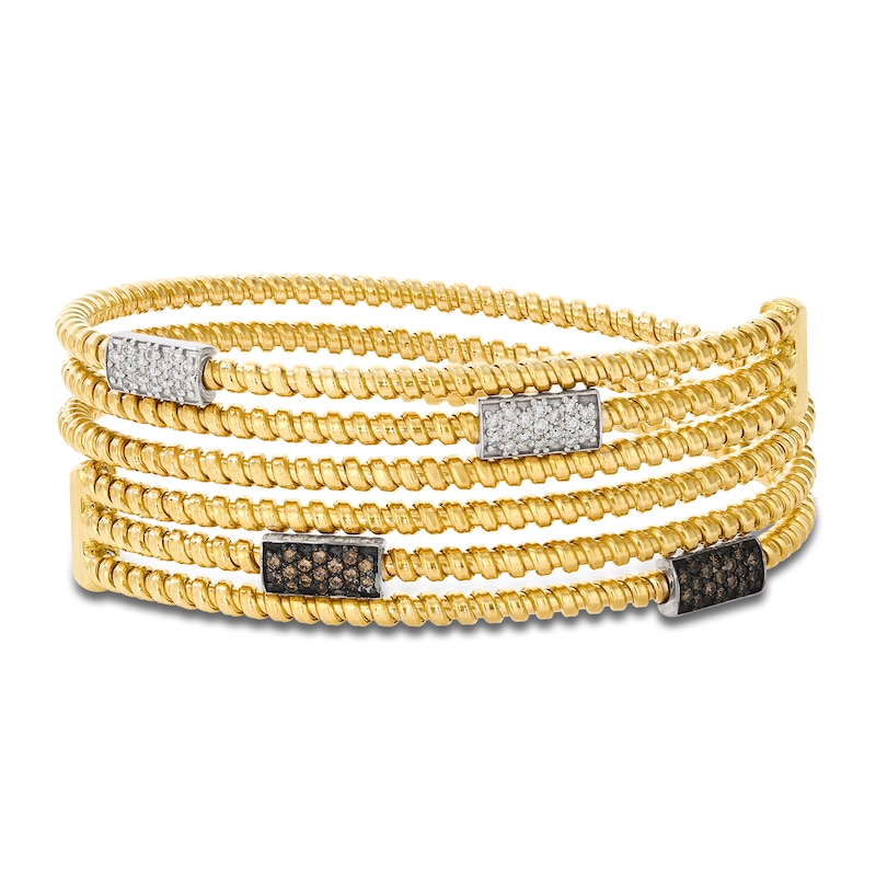 Main Image 1 of Le Vian Diamond Flex Bangle Bracelet 5/8 ct tw 14K Honey Gold