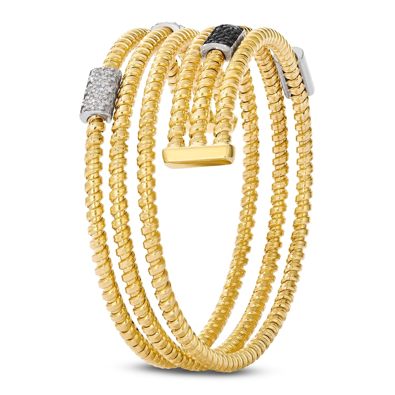 Main Image 3 of Le Vian Diamond Flex Bangle Bracelet 5/8 ct tw 14K Honey Gold