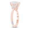 Thumbnail Image 2 of Pnina Tornai Emerald-Cut Lab-Grown Diamond Three-Stone Engagement Ring 2-5/8 ct tw 14K Rose Gold