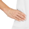 Thumbnail Image 4 of Silk Rope Chain Bracelet 3mm Solid 14K Yellow Gold 7.5"