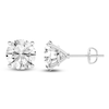 Thumbnail Image 2 of Round-Cut Lab-Grown Diamond Solitaire Stud Earrings 6 ct tw 14K White Gold (SI2/F)
