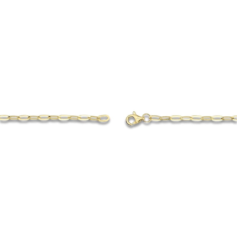 Main Image 3 of Shy Creation Cultured Pearl Paperclip Chain Bracelet 14K Yellow Gold 7"