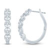 Thumbnail Image 1 of Jared Signature Collection Lab-Grown Diamond U-Shaped Hoop Earrings 4 ct tw 14K White Gold