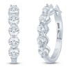 Thumbnail Image 2 of Jared Signature Collection Lab-Grown Diamond U-Shaped Hoop Earrings 4 ct tw 14K White Gold