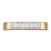 Thumbnail Image 3 of Vera Wang VOW Baguette-Cut Diamond Nine-Stone Wedding Band 1/4 ct tw 14K Yellow Gold