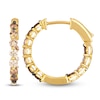 Thumbnail Image 1 of Le Vian Chocolate Ombré Diamond Inside-Out Hoop Earrings 1-1/6 ct tw 14K Honey Gold