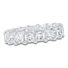 Thumbnail Image 1 of Certified Princess-Cut Diamond Eternity Band 6-3/4 to 8-5/8 ct tw Platinum