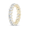 Thumbnail Image 2 of Oval-Cut Lab-Grown Diamond Eternity Band 3 to 4 ct tw 14K Yellow Gold