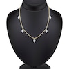 Thumbnail Image 3 of Jared Signature Marquise-Cut Lab-Grown Diamond Dangle Station Necklace 1 ct tw 14K Yellow Gold 18"
