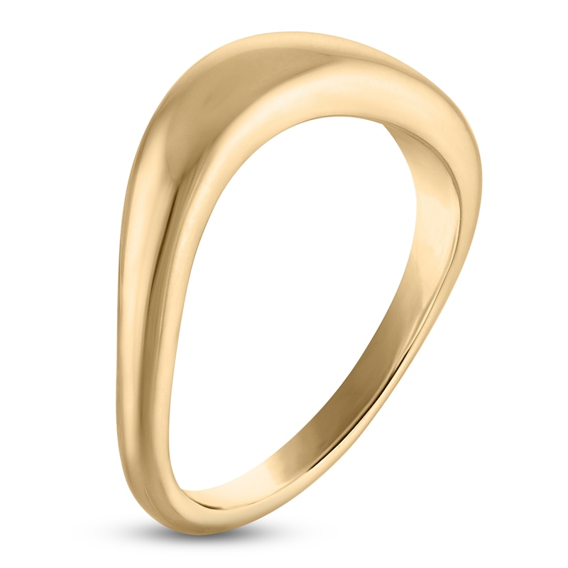 Main Image 2 of Jared Signature Large Organic Shape Fashion Ring Solid 10K Yellow Gold 2.5mm