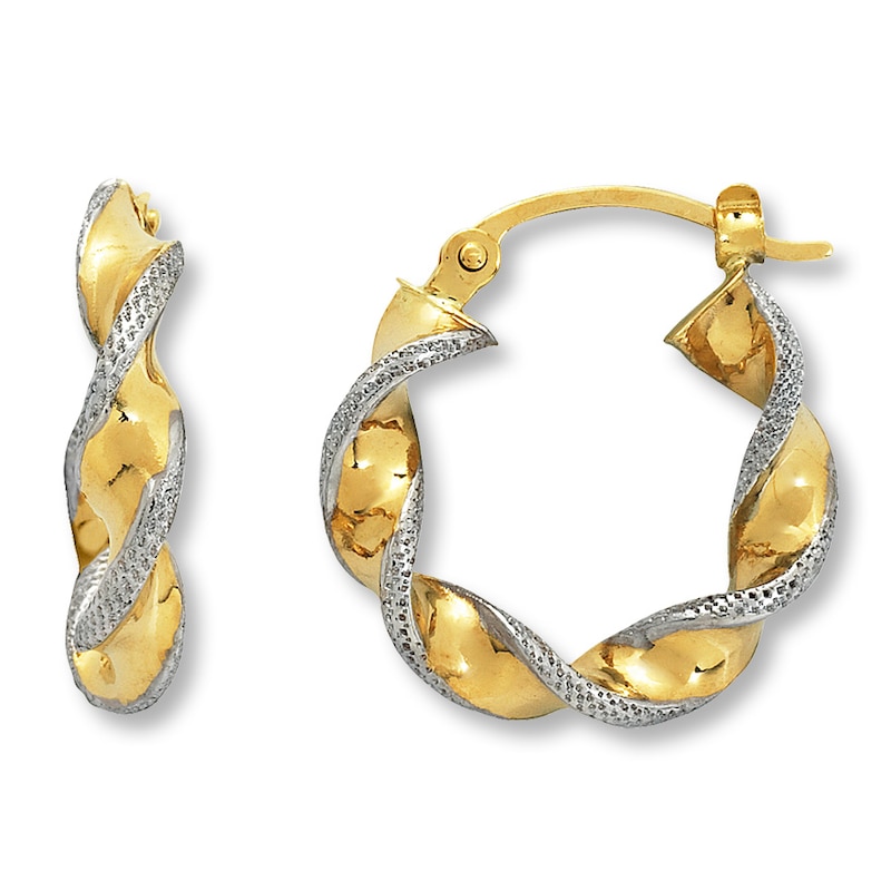 Hoop Earrings 14K Yellow Gold
