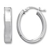 Thumbnail Image 1 of Hoop Earrings  14K White Gold
