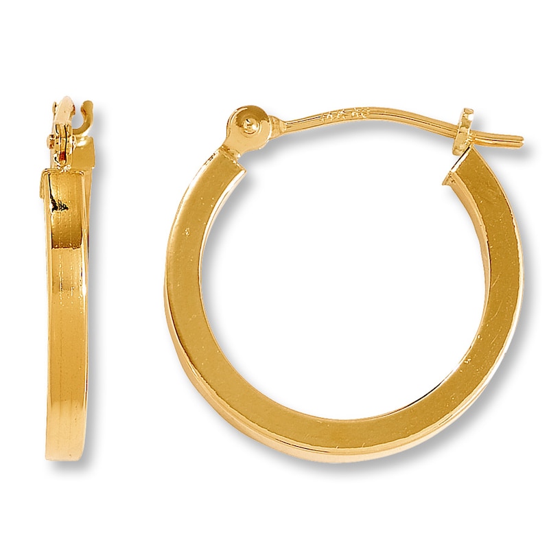 Hoop Earrings 14K Yellow Gold