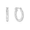 Thumbnail Image 2 of Hoop Earrings 14K White Gold 15mm