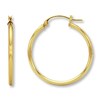Thumbnail Image 1 of Hoop Earrings 14K Yellow Gold 27mm