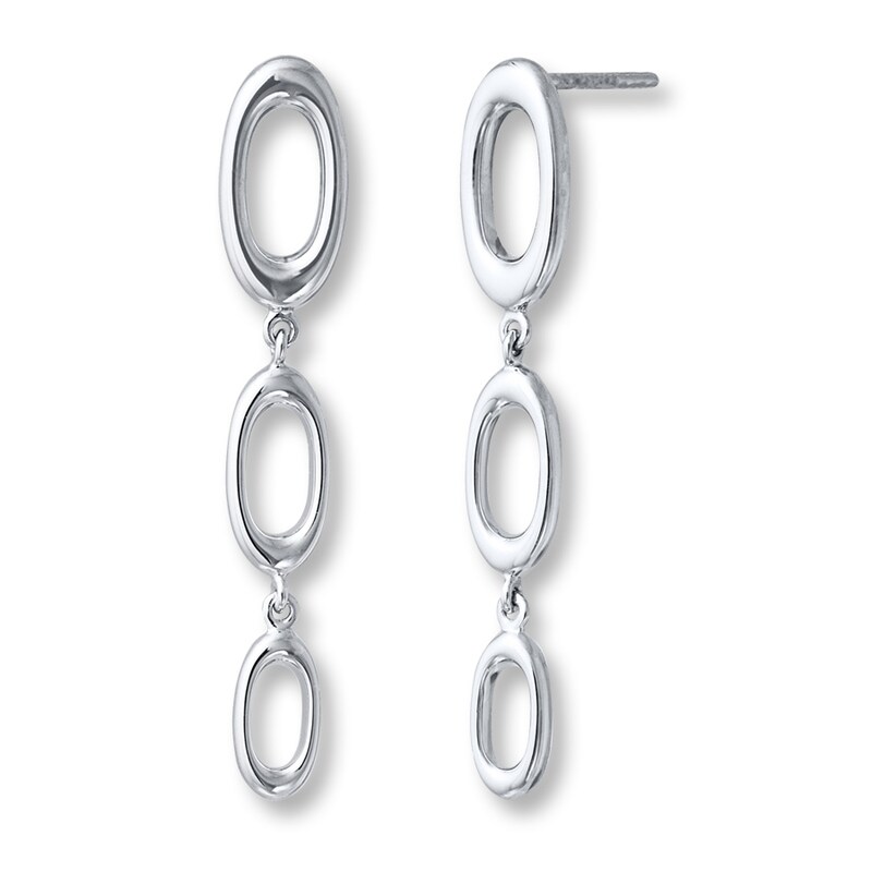 Main Image 1 of Di Modolo Dangle Earrings 18K White Gold