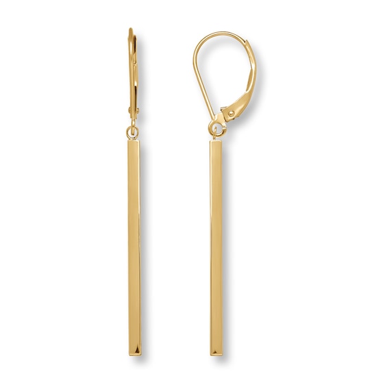 Bar Dangle Earrings 14K Yellow Gold Jared
