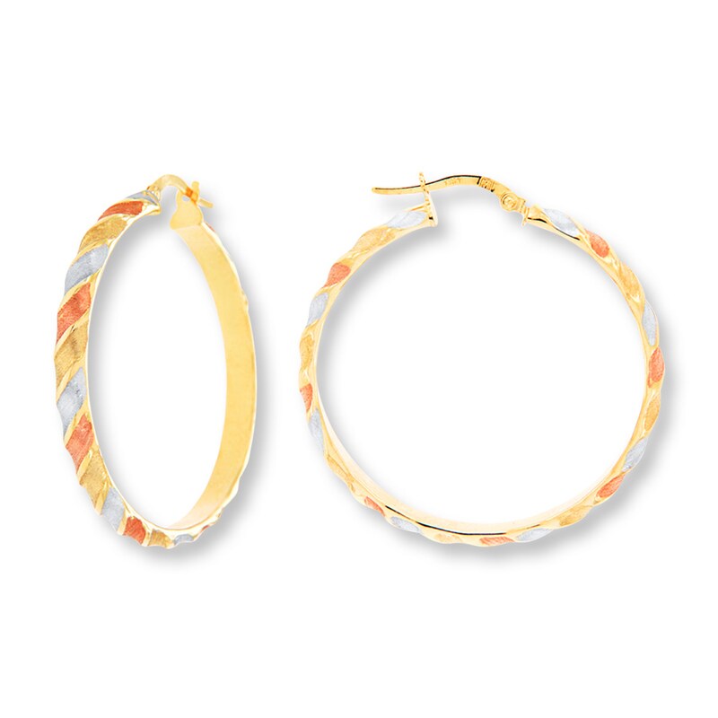 Hoop Earrings 14K Yellow Gold