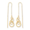 Thumbnail Image 0 of Circle Threader Earrings 10K Yellow Gold