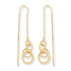 Thumbnail Image 1 of Circle Threader Earrings 10K Yellow Gold