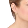 Thumbnail Image 2 of Love Knot Front-Back Earrings 10K Yellow Gold